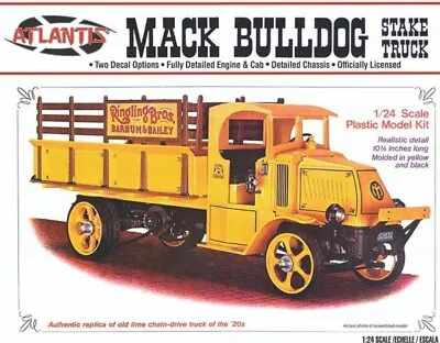 Atlantis Mack AC Bulldog Stake Truck 1:24 Scale Model Car Kit 2402 • $29.95