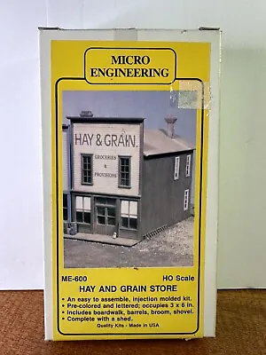 HO Scale ME-600 Micro Engineering Hay And Grain Store KIT • $19.77