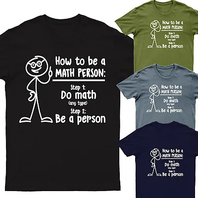 How To Be A Math Person Math Teacher Unisex Men Oversized Womens T Shirt#D#P1#PR • £9.99