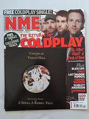 COLDPLAY -  VIOLET HILL  7   PARLOPHONE/NME  PROMO UNPLAYED + Mag - FREE P&P  • £8