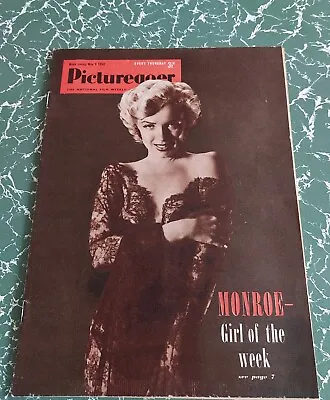 Vintage PICTUREGOER Magazine 9 MAY 1953 Marilyn Monroe Cover Niagara Ad MM26 • $31.13