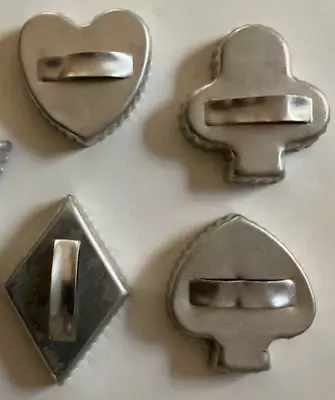 Vintage Four SYMBOLS IN DECK OF CARDS Metal Cookie Cutters • $9.99