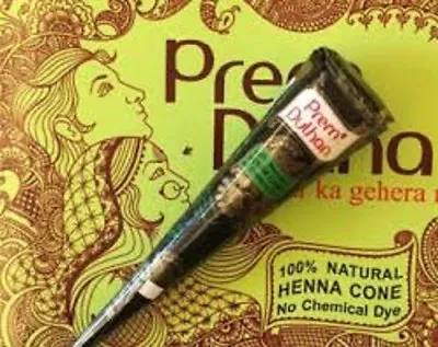 1 Prem Dulhan Brown Henna Cone Temporary Tattoo Ink • $8.99