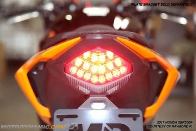 SEQUENTIAL Signal LED Tail Light SMOKE Fits 2016-18 Honda CBR500R CB500X CB500F • $130.95