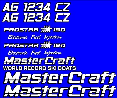 2 Color MasterCraft Prostar 190 EFI Full Set #4 W/ Matching Registration Numbers • $114.95