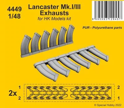 CMK 4449 1:48 Avro Lancaster Mk.I/III Exhausts • £11.16