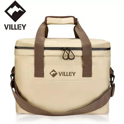 VILLEY 30Cans Cooler Bag Insulated Soft Sided Cooler Leakproof Cooler 20L Cooler • $40.99