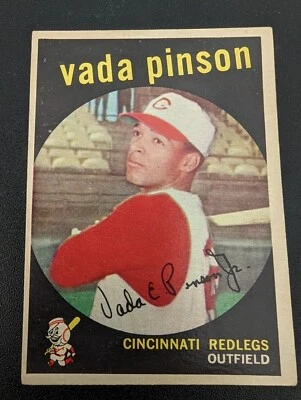 $12 • Buy 1959 Topps Baseball 448 Vada Pinson NM