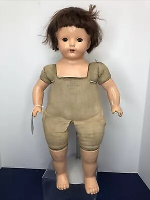 20” Vintage Antique Madame Hendren Compo & Cloth Body Baby Doll 1920’s #O • $85