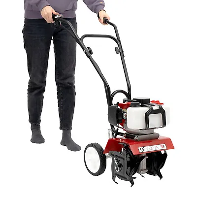 2 Stroke Mini Tiller Cultivator Gas Rototiller Gas Power Rototiller Garden 52CC • $182