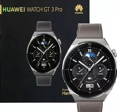 Huawei Watch GT 3 Pro Titanium 46mm 1.43  Bluetooth GPS Android IOS Smartwatch • $170