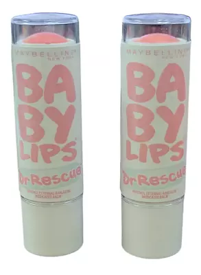 2 Maybelline New York Baby Lips Dr Rescue Medicated Lip Balm Coral Crave 0.15 • $9.77
