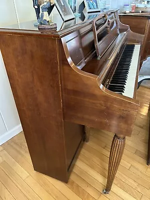 Baldwin Upright Piano French Oak With Bench Used  57  L X 42  H X 25  W • $1500