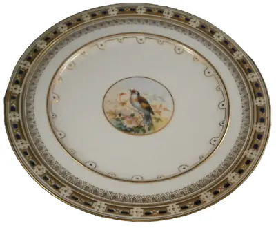 Antique 19thC Minton Porcelain Bird Scene Plate Scenic England Porzellan Teller • $299