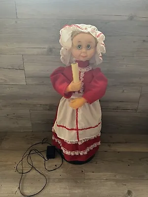 Vtg 1970 Animated Illuminated 24” Mrs Claus Doll Holiday 18 Xmas Songs • $29.99