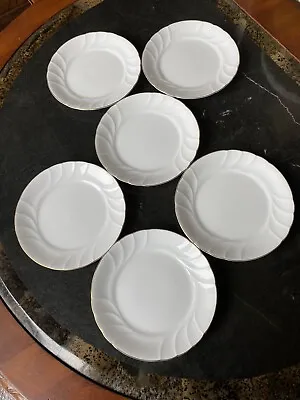 Set Of 6 Mikasa Wedding Band China Salad Plates  L9709 • $24