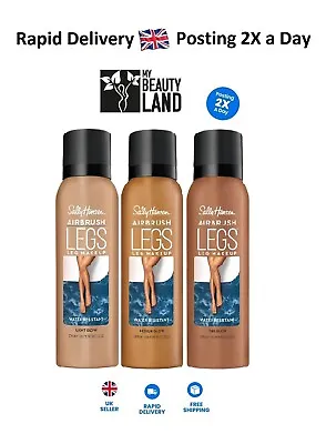 Sally Hansen Airbrush Legs Water Resistant Instant Spray On Tan *SEALED*- Choose • £12.99