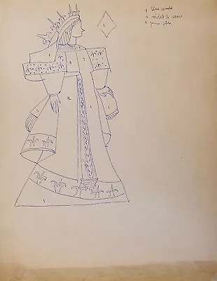 Janine JANET - Original Drawing - Pencil - Women's Costume Project 3 • £80.91