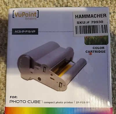 VuPoint Solutions ACS-IP-P10-VP Photo Cube Color Cartridge Ink/Paper NEW SEALED • $11.99