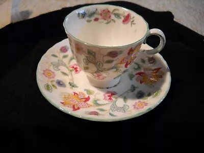 Vintage Haddon Hall Minton Fine Bone China B-1451 Demitasse Cup And Sauce • $21.99