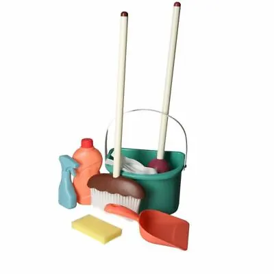£15.45 • Buy Kids Cleaning Trolley Cart Toy With Cleaning Tools Role Pretend Play Set