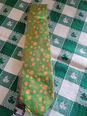 IRISH Clovers St. Patrick's Day Tie Novelty Holiday Necktie St. Patty’s Day NIP • $4.99