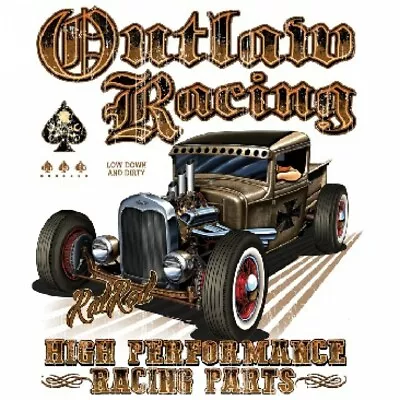 Outlaw Racing Vintage Hot Rod T-shirt Small To XXXXXL • $12.95