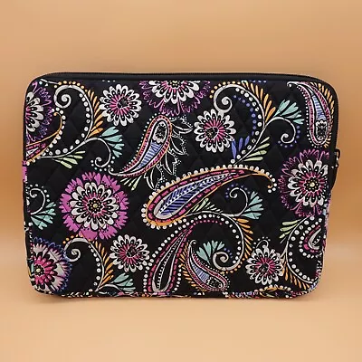 Vera Bradley Tablet Sleeve E-reader Cover Padded Case Paisley Zipper 14x10 In • $16.95