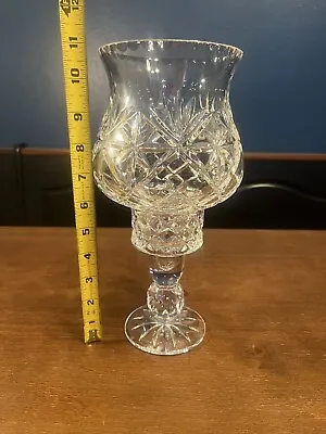 Tipperary Crystal Hurricane Lamp Candle Holder • $65