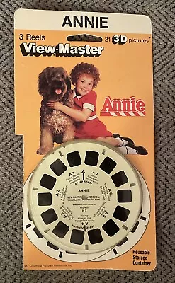 RARE Annie The Movie Carol Burnett Albert Finney View-master 3 Reels Open Pack • $17.99