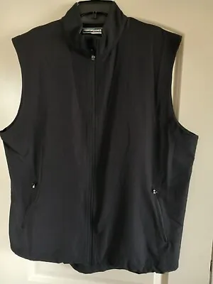  Roundtree & Yorke Performance Work Play Black Vest Full Zip  XL Men • $35