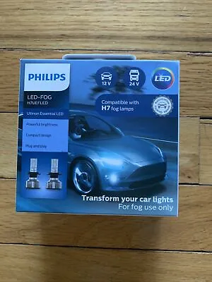 Philips Ultinon Essential  White H7 Two Bulbs Fog Light Replacement Upgrade • $30.18