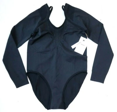 £44.99 • Buy Nike City Ready Seamless Studio Training Long Sleeve Bodysuit Top Cu5193-010 S