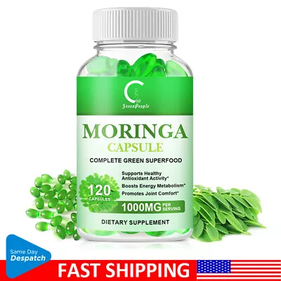 Moringa Leaf 1000mg Organic Extract Serving 100% Pure Immune Support 120 Caps • $13.86