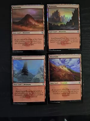 MTG FOIL Basic Land Sets Of 5 Plains Island Swamp Mountain Forest • $0.99