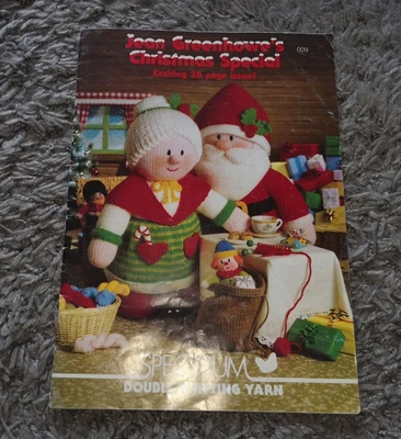 £2.50 • Buy Jean Greenhowes Christmas Special Double Knitting Toys Dolls Booklet