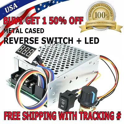 DC 10-55V MAX 60A PWM Motor Speed Controller CW CCW Reversible 12V 24V 36V • $10.99