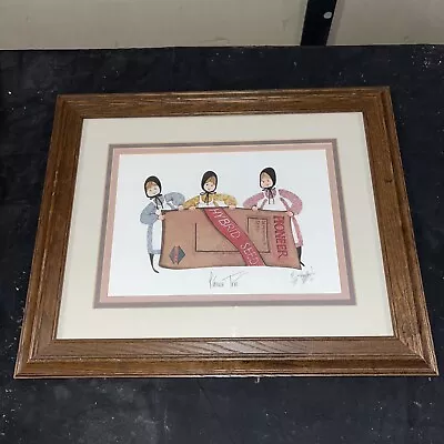 P. Buckley Moss Artist SIGNED Ltd Edition Print 727/1000 Pioneer Trio Framed • $100