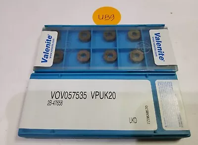 Valenite  Vov057535 Vpuk20  Carbide Inserts 10pcs   • $30