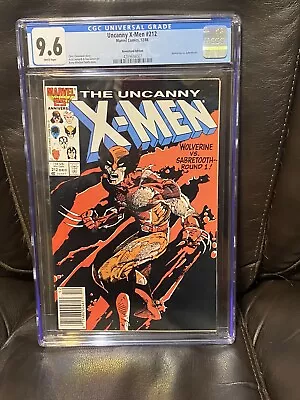 Uncanny X-men #212 Cgc 9.6 Wolverine Vs Sabertooth Newsstand White Pages • $114.99