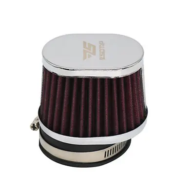 2Pcs Motorcycle Air Filter Cleaner Pod High Performance Washable Reusable 55mm • £20.27