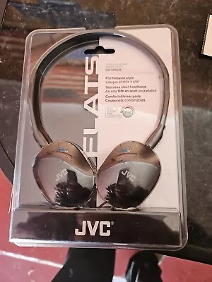 JVC FLATS Over-the-Ear Headphones Black Brand New • $18