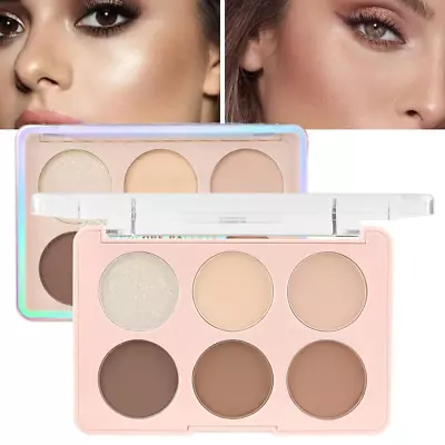 6 Colors Face Contour And Highlight Palette Face Contouring Makeup Kit For Begin • $13.83