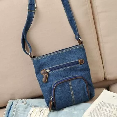 Body Cross Tote Women Handbag Casual Bag Denim Shoulder Bag Casual Purse • £6.81