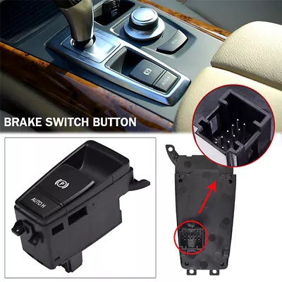 Handbrake Parking Brake Auto Hold Switch Button Fit BMW X5 X6 E70 61319148508 • £18.59