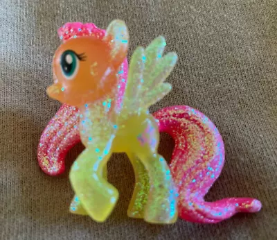 My Little Pony FiM Wave #10 Blind Bag 2  Fluttershy Glitter Mini Figure Hasbro • $4.50