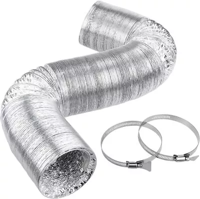 8  Inch 10FT Flexible Aluminum Ducting Dryer Vent Hose Non-Insulated Air Pipe • $16.35