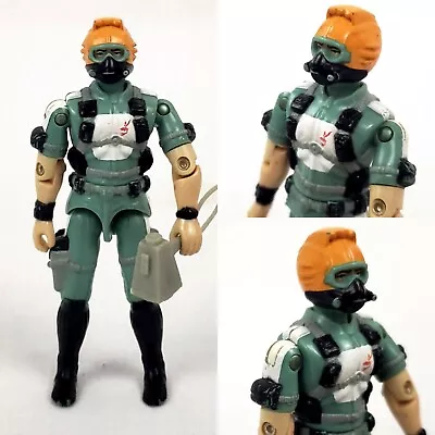 WET-SUIT V1 1986 W/ Searchlight Vintage Cobra Seals GI G.I. Joe Action Figure • $15.79