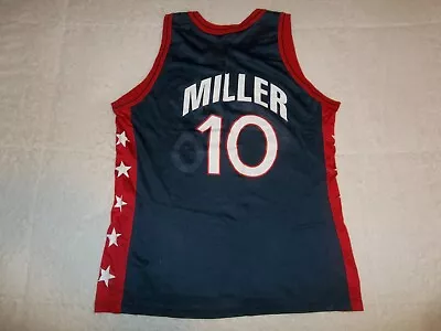 Vintage Reggie Miller USA Champion Basketball Jersey MENS XL Sz 48 Pacers NICE! • $48.95