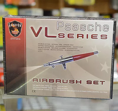 Paasche VL-3AS Airbrush Set (Double Action Internal Mix Siphon Feed) • $91.99